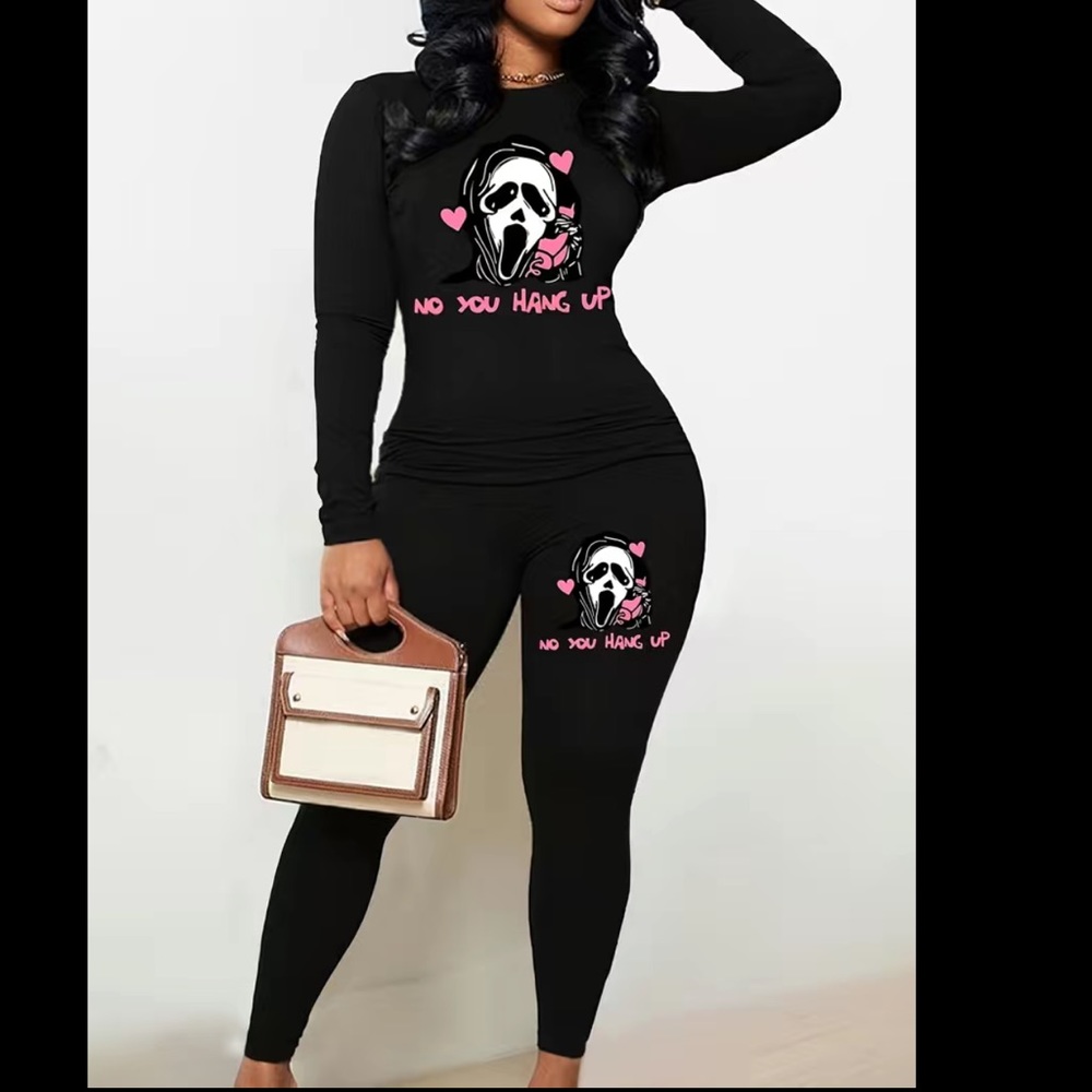 HALLOWEEN GHOST FACE 2 PC OUTFIT L AND XL